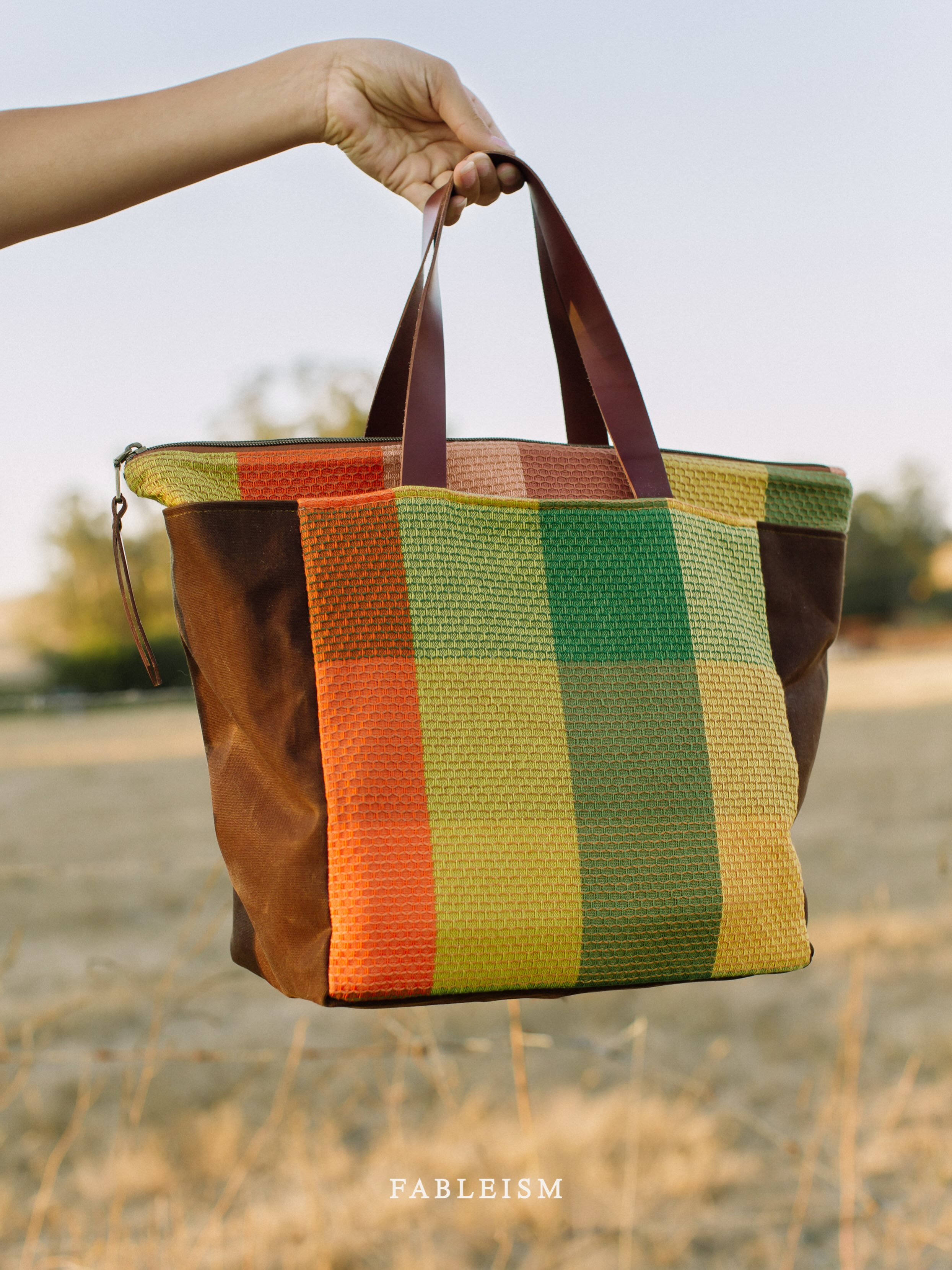 Bag secured. Adventure optional.
-
Waffle Happy Checkers shipping August/September.
-
Pattern: Fieldstone Tote by @noodlehead531.
Made by: @handmadebykacie.