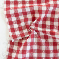 QH-GH55-01-CHERRY • Wide Width Cotton Gingham & Dobby